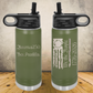 Personalized Laser Engraved Water Bottle 20/32oz 1776–2026 USA We The People