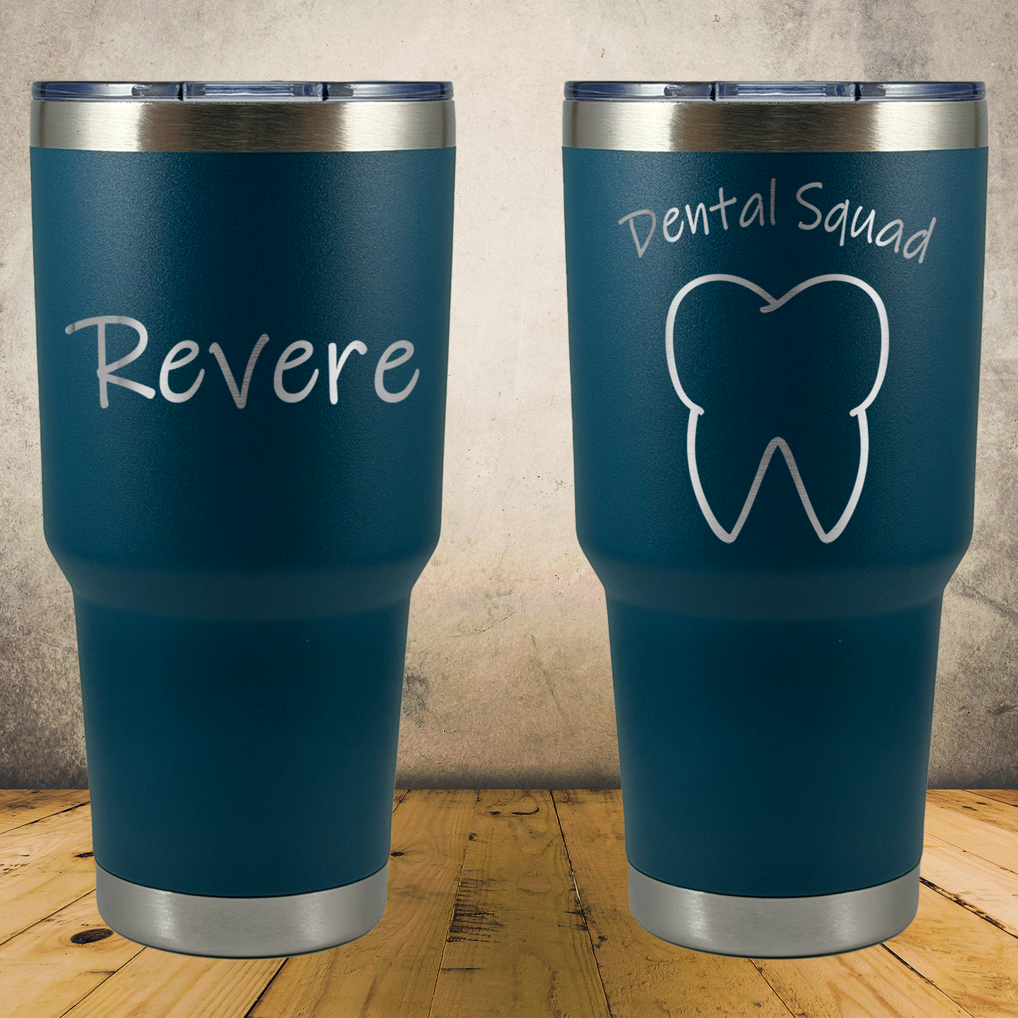 Personalized Dentist Tumbler, Custom Laser Engraved 30oz Stainless Steel Cup