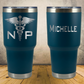 Personalized Nurse Practitioner Tumbler 30oz Custom Stainless Steel Laser Engraved Tumbler, Medical Gift for Physician, MD, Doctor, Surgeon, Doctor Appreciation Gift (Copy)