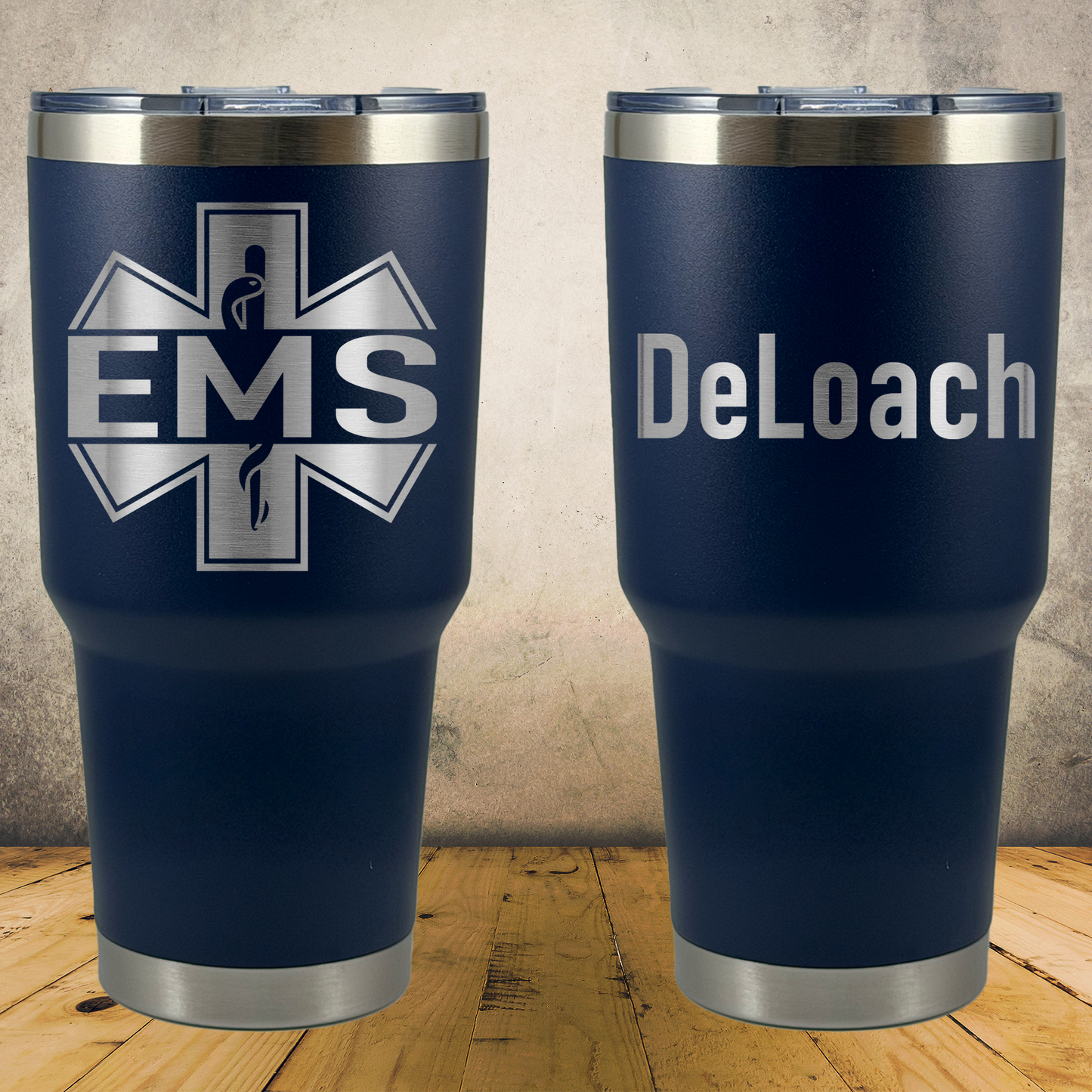 Personalized EMS 30oz Tumbler, Custom EMT & Paramedic Gift, Laser Engraved Stainless Steel Travel Mug, First Responder Cup (Copy)