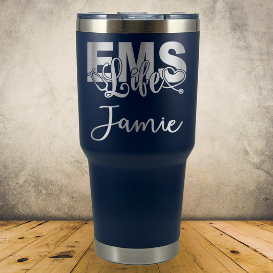 Personalized EMS 30oz Tumbler, Custom EMT & Paramedic Gift, Laser Engraved Stainless Steel Travel Mug, First Responder Cup (Copy) (Copy)