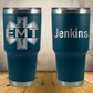 Personalized EMT 30oz Tumbler, Custom Paramedic & EMS Gift, Laser Engraved Stainless Steel Travel Mug, First Responder Cup