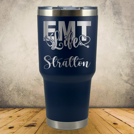 Personalized EMT 30oz Tumbler, Custom Paramedic & EMS Gift, Laser Engraved Stainless Steel Travel Mug, First Responder Cup (Copy)