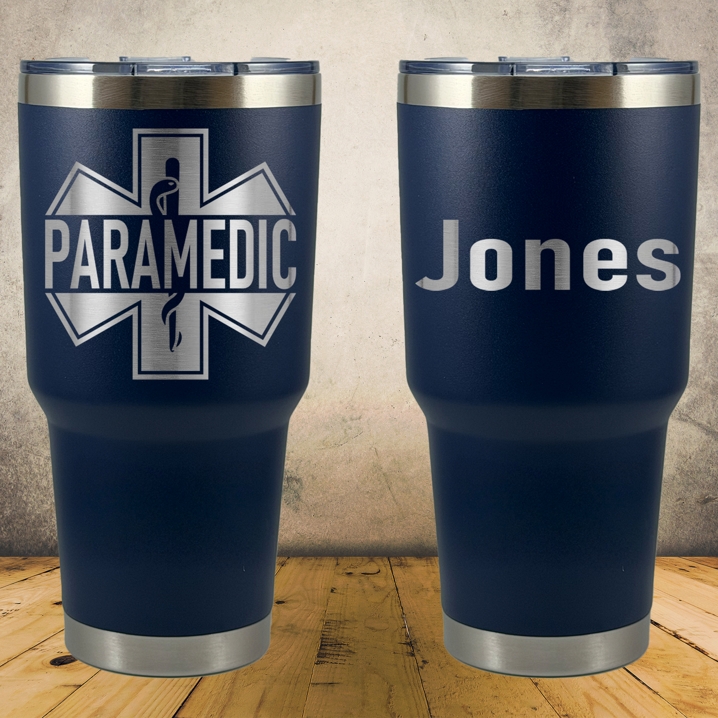 Personalized Paramedic 30oz Tumbler, Custom EMT & EMS Gift, Laser Engraved Stainless Steel Travel Mug, First Responder Cup
