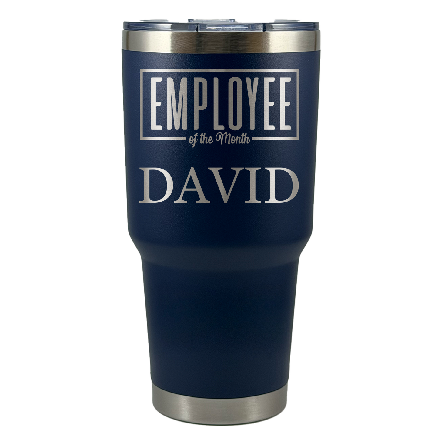 Personalized Employee of the Month Tumbler 30oz Custom Laser Engraved Cup