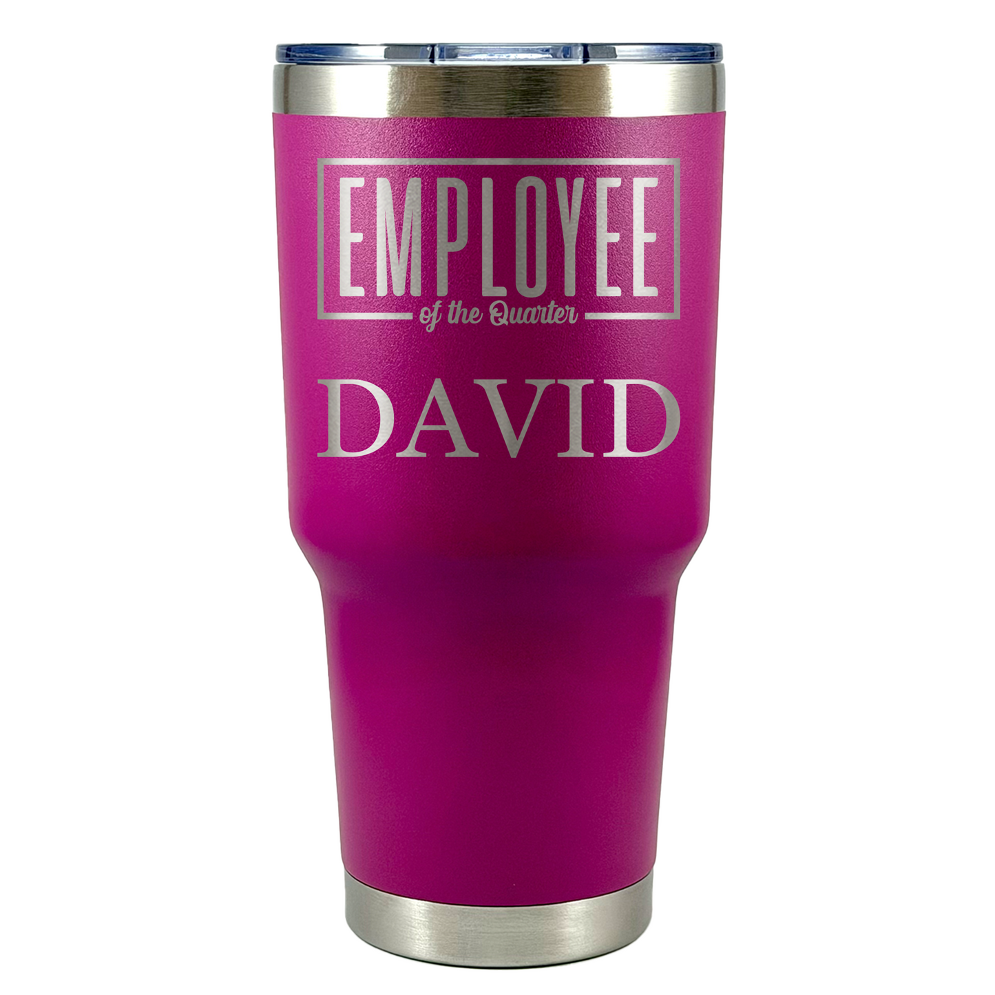 Personalized Employee of the Month Tumbler 30oz Custom Laser Engraved Cup