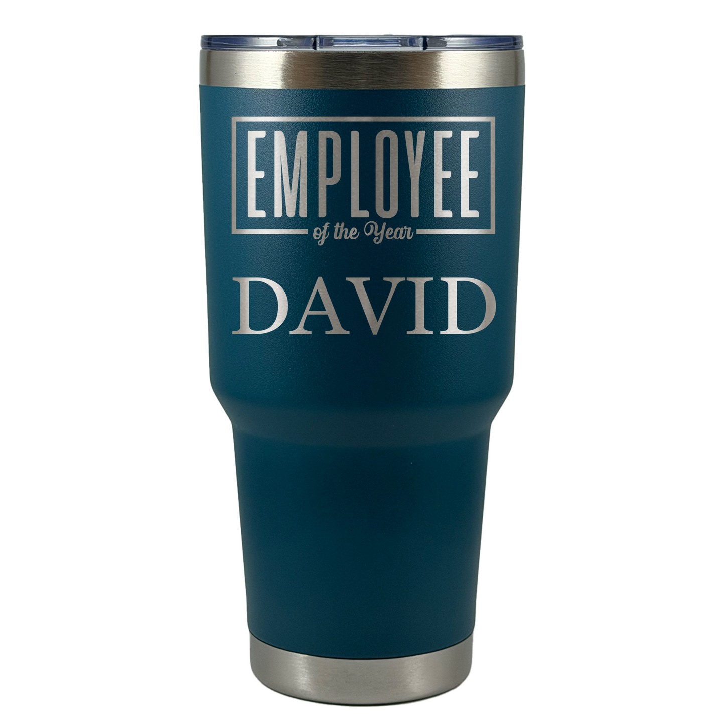 Personalized Employee of the Month Tumbler 30oz Custom Laser Engraved Cup