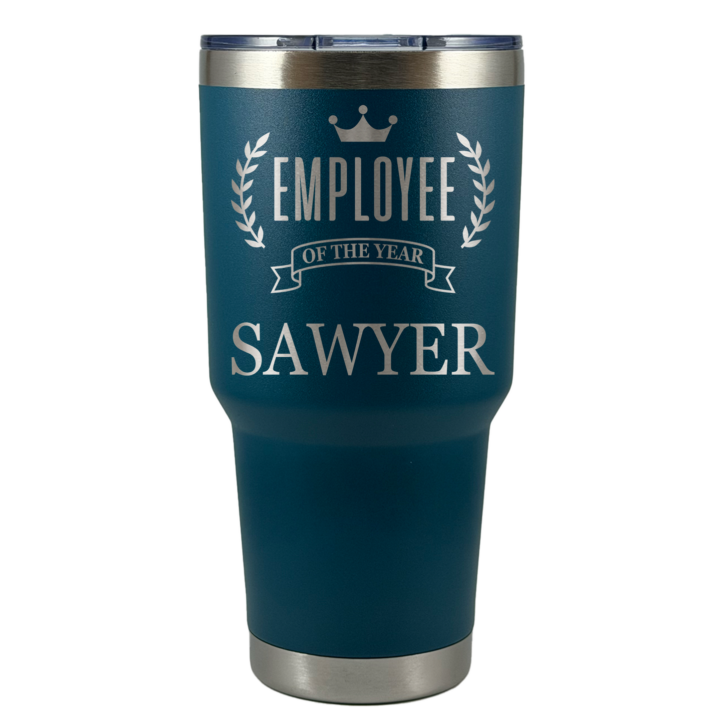 Personalized Employee of the Month Tumbler 30oz Custom Laser Engraved Cup