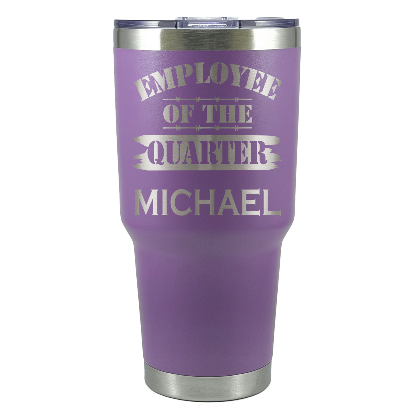 Personalized Employee of the Month Tumbler 30oz Custom Laser Engraved Cup