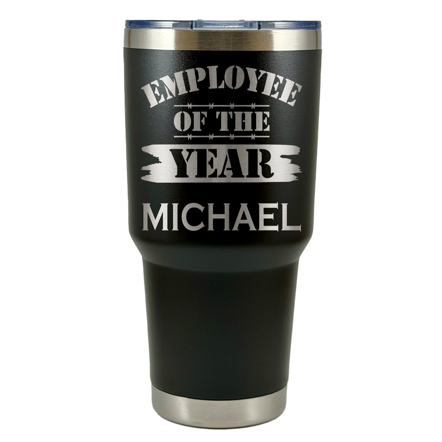 Personalized Employee of the Month Tumbler 30oz Custom Laser Engraved Cup