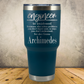 Personalized Engineer Tumbler 30oz Stainless Steel Laser Engraved Cup, Custom Insulated Travel Mug for Engineers, Engineering Gift