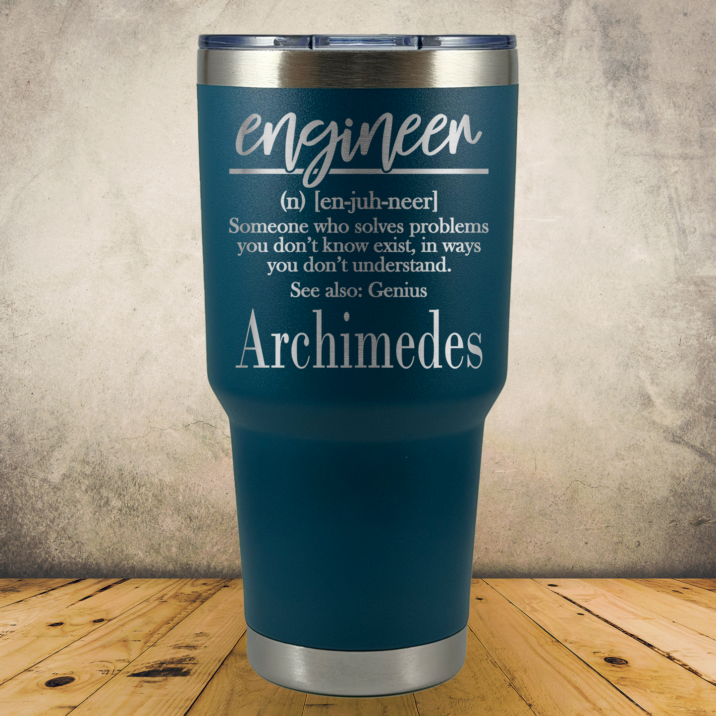 Personalized Engineer Tumbler 30oz Stainless Steel Laser Engraved Cup, Custom Insulated Travel Mug for Engineers, Engineering Gift