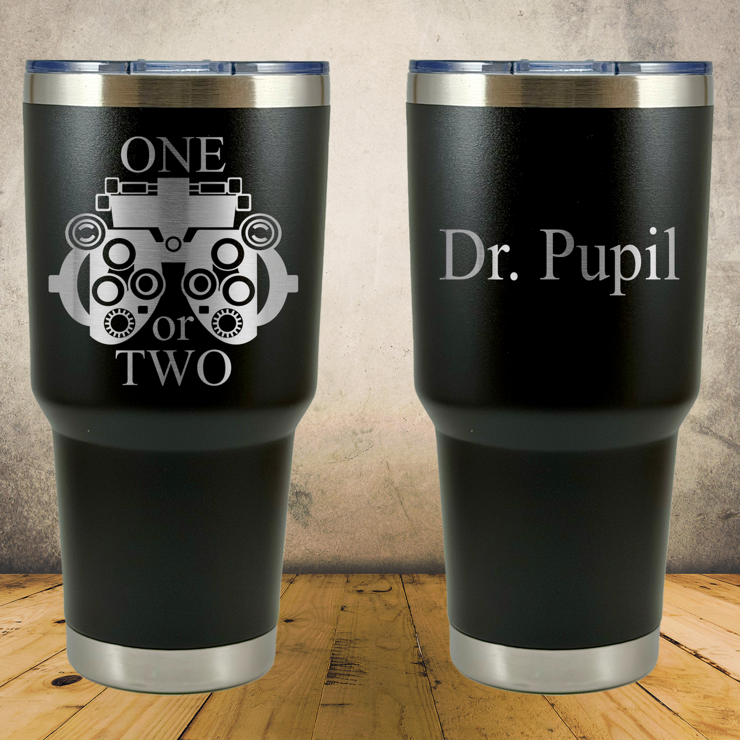Personalized Optometrist Tumbler 30oz Custom Stainless Steel Laser Engraved Tumbler, Ophthalmologist Present, Eye Doctor Gift, Optometry Professionals, Vision Care Professional Gift