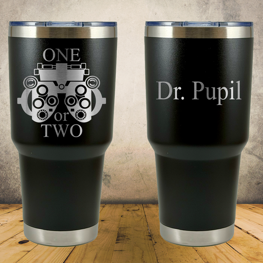 Personalized Optometrist Tumbler 30oz Custom Stainless Steel Laser Engraved Tumbler, Ophthalmologist Present, Eye Doctor Gift, Optometry Professionals, Vision Care Professional Gift