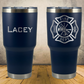 Personalized Laser Engraved Tumbler 30oz for Firefighter Maltese Cross