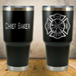 Personalized Laser Engraved Tumbler 30oz for Firefighter Assistant Chief