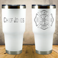 Personalized Laser Engraved Tumbler 30oz for Firefighter Chief