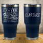 Personalized Lawyer Tumbler 30oz Custom Laser Engraved Cup