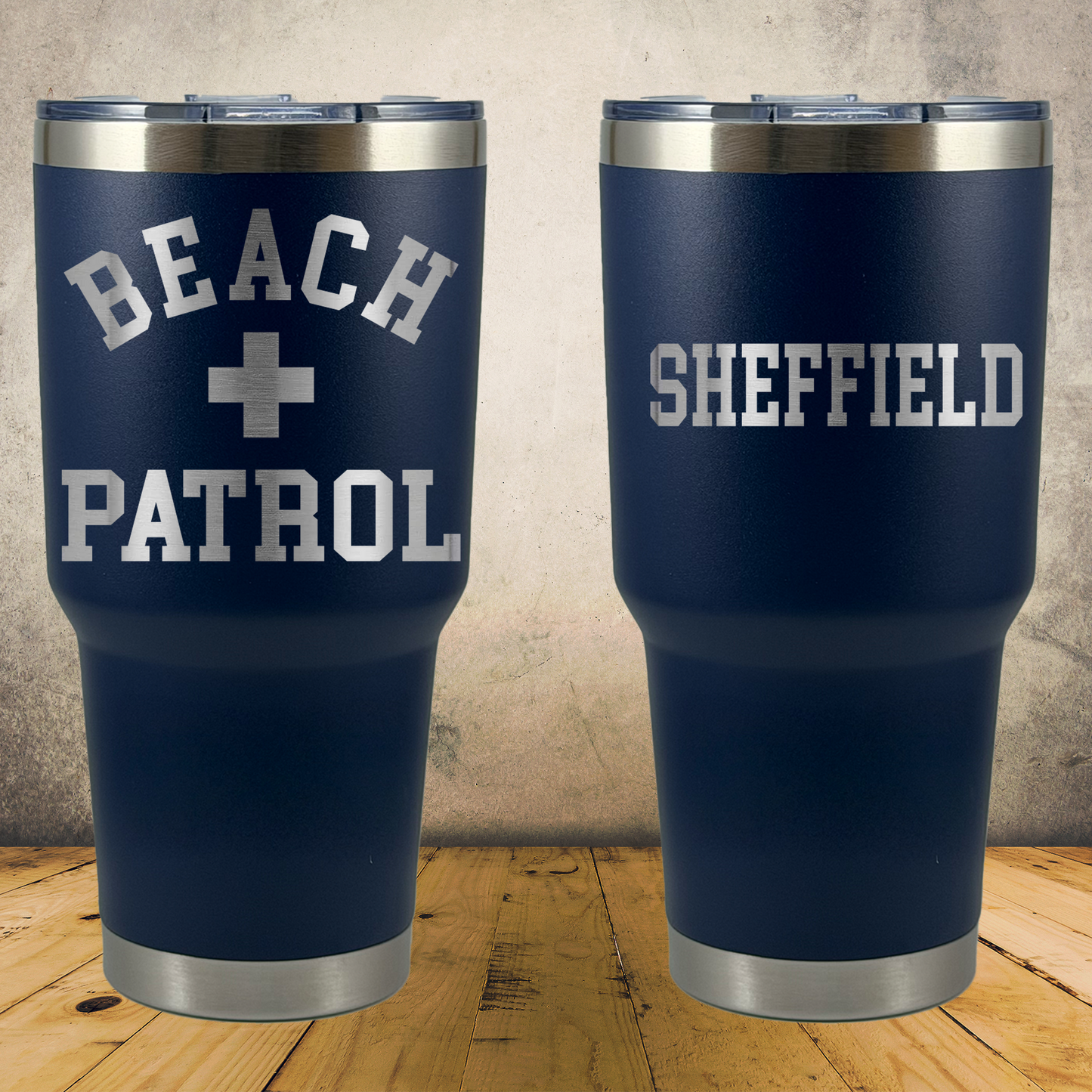 Personalized Lifeguard Tumbler 30oz Stainless Steel Cup, Custom Laser Engraved Lifeguard Gift, Beach Rescue Crew