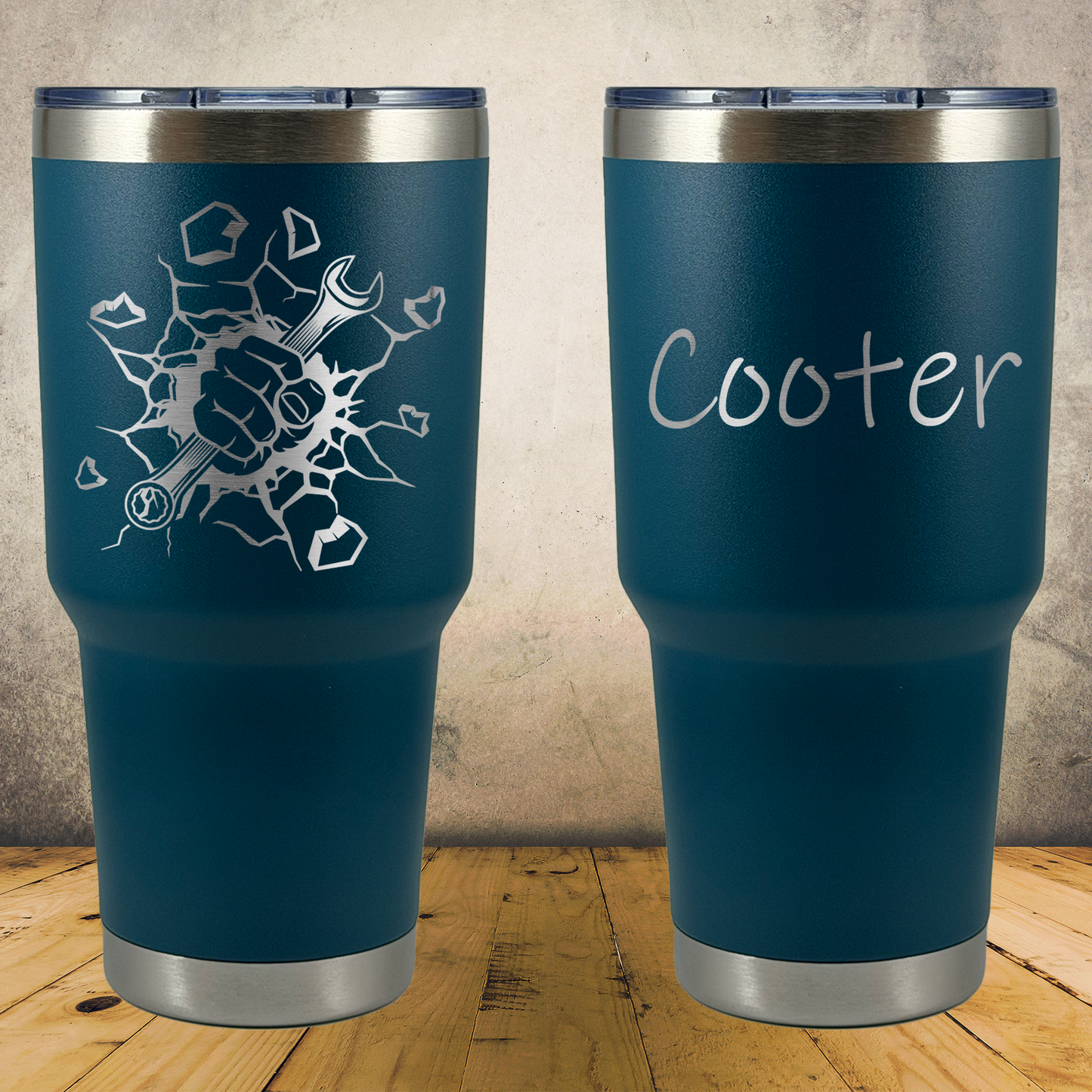 Personalized Mechanic Tumbler, Custom 30oz Laser Engraved Stainless Steel Cup, Automotive Technician Gift