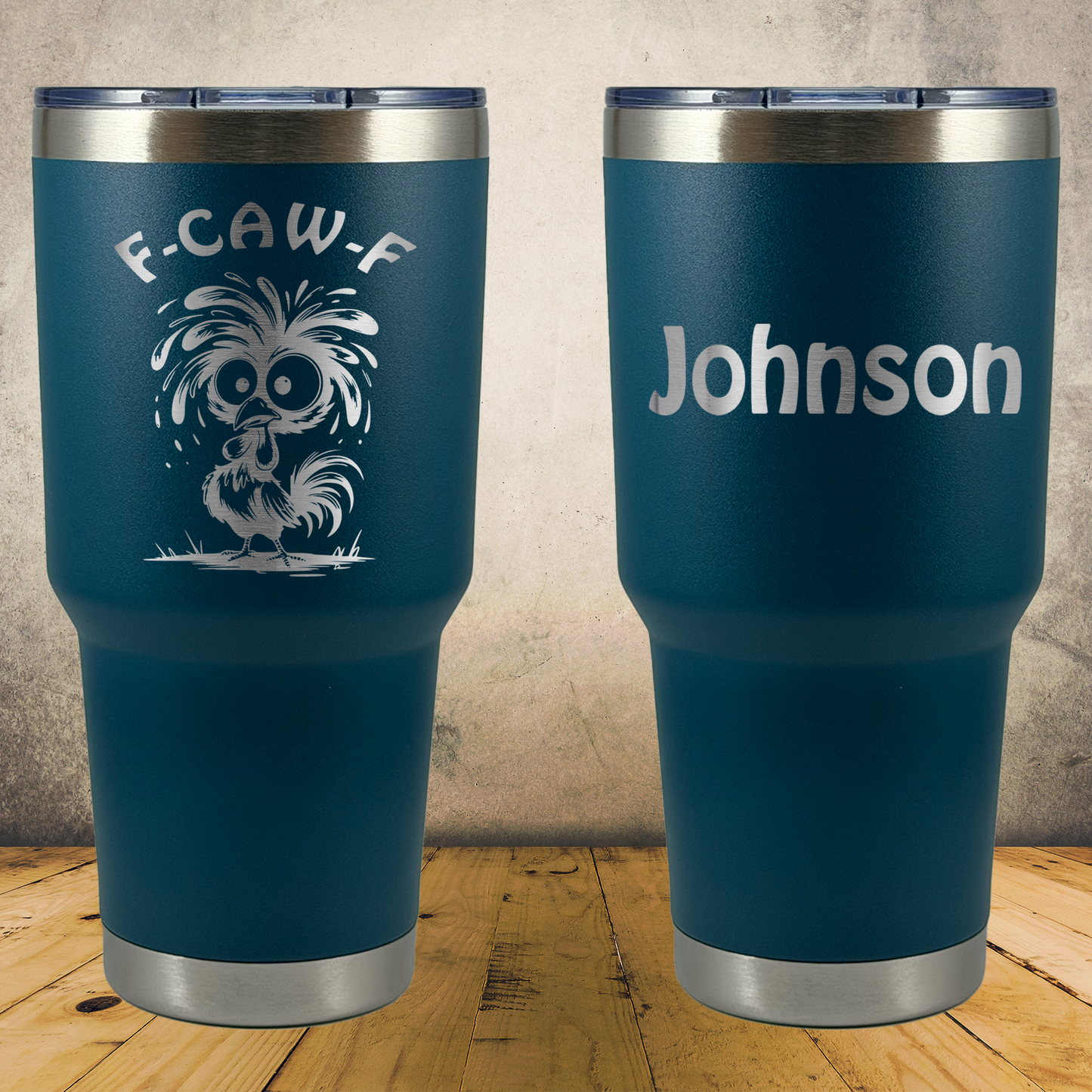 Personalized Laser Engraved Tumbler 30oz F-Caw-F