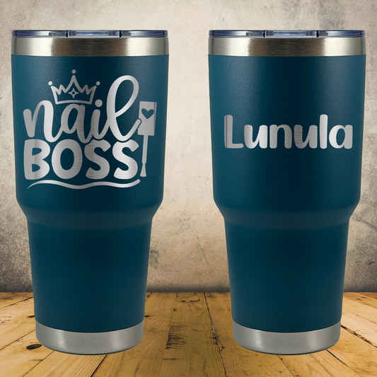 Personalized Manicurist Tumbler 30oz Custom Laser Engraved Cup