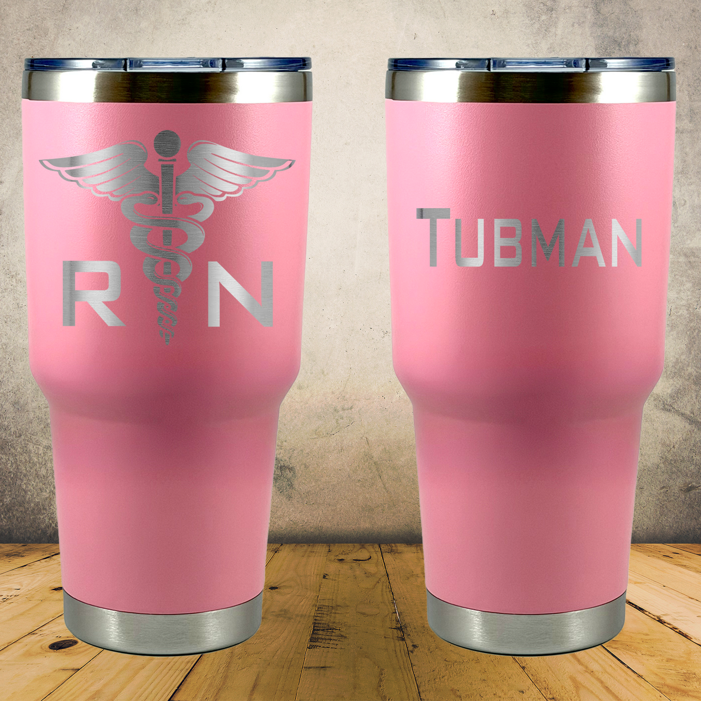 Personalized Nurse Tumbler 30oz Custom Stainless Steel Laser Engraved Travel Mug, RN Gift, Nursing Student Gift, Nurse Appreciation Gift