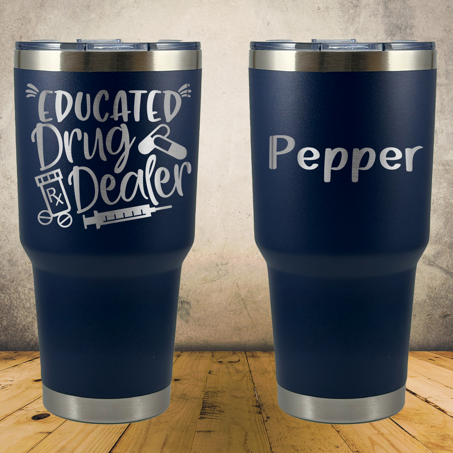 Personalized Pharmacist Tumbler 30oz Stainless Steel Cup, Custom Laser Engraved Pharmacy Gift, Pharmacist Appreciation Gift, Custom Insulated Travel Mug for RPh, Pharmacy Technician