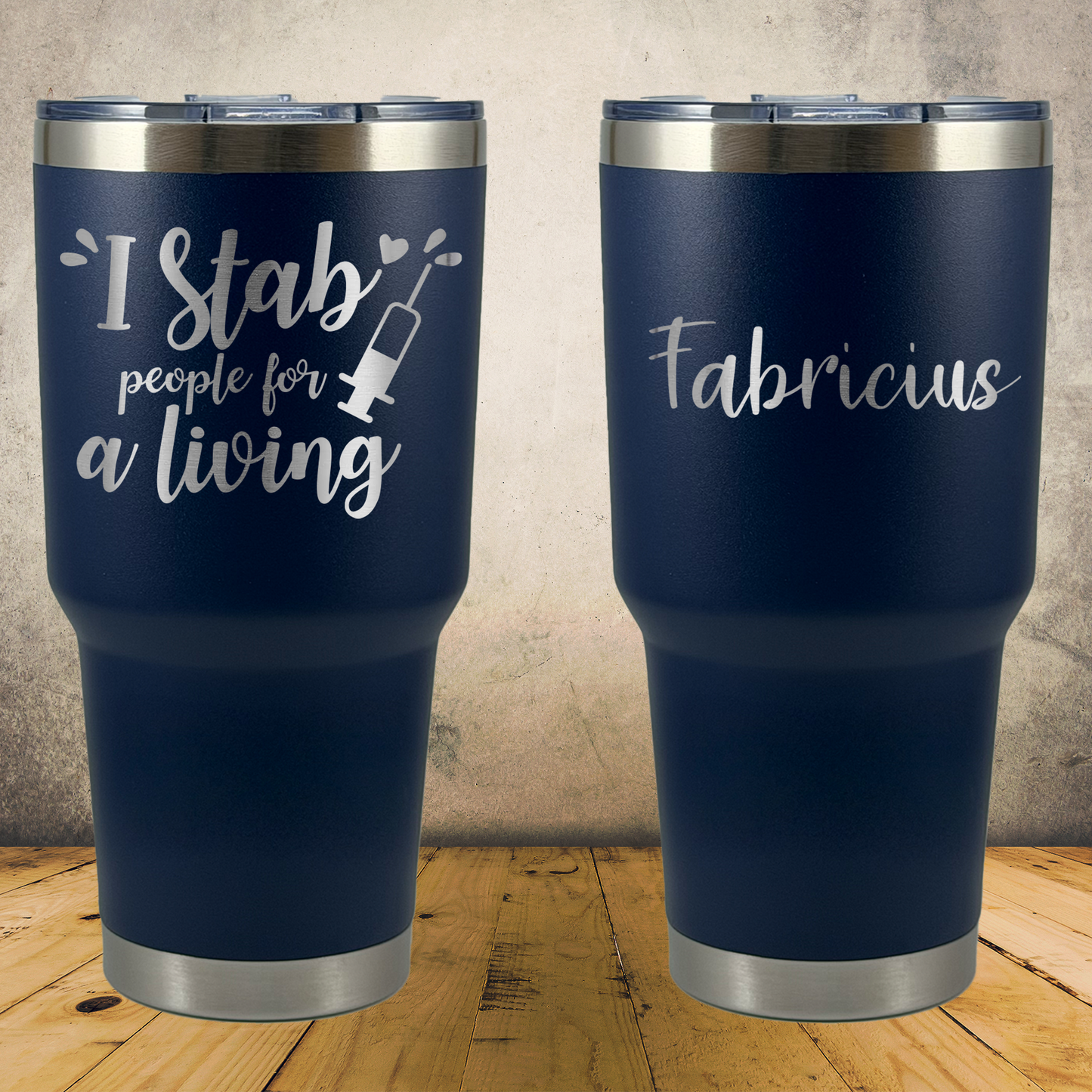 Personalized Phlebotomist Tumbler 30oz Custom Laser Engraved Cup