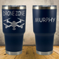 Personalized Drone Pilot Tumbler, 30oz Stainless Steel Laser Engraved Travel Mug, Custom Gift for Dad, Father's Day Gift