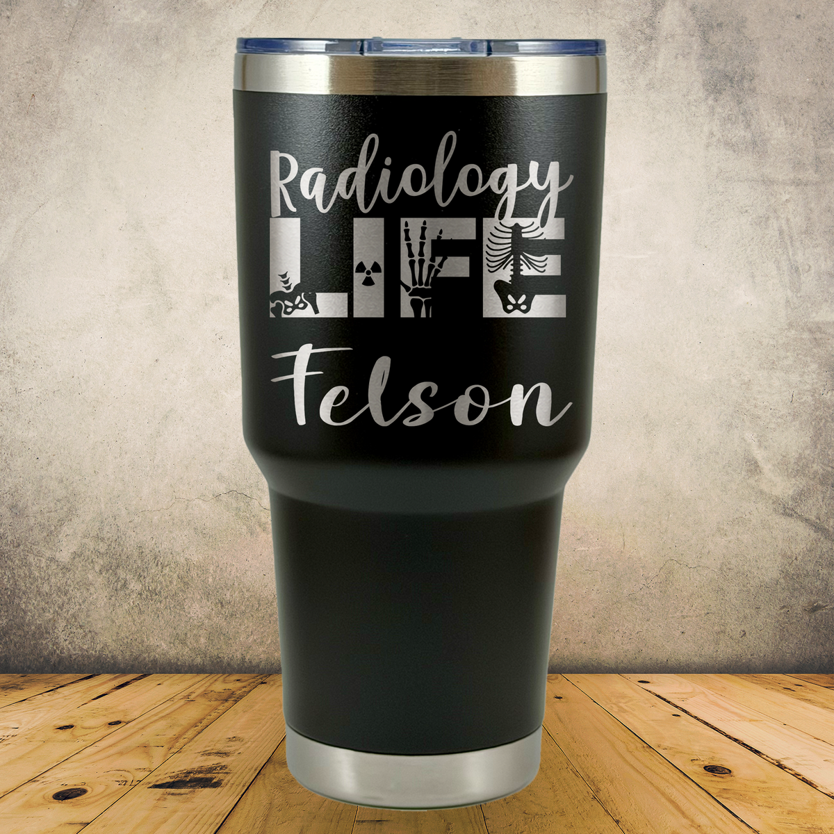 Personalized Radiology Tumbler 30oz Custom Laser Engraved Cup