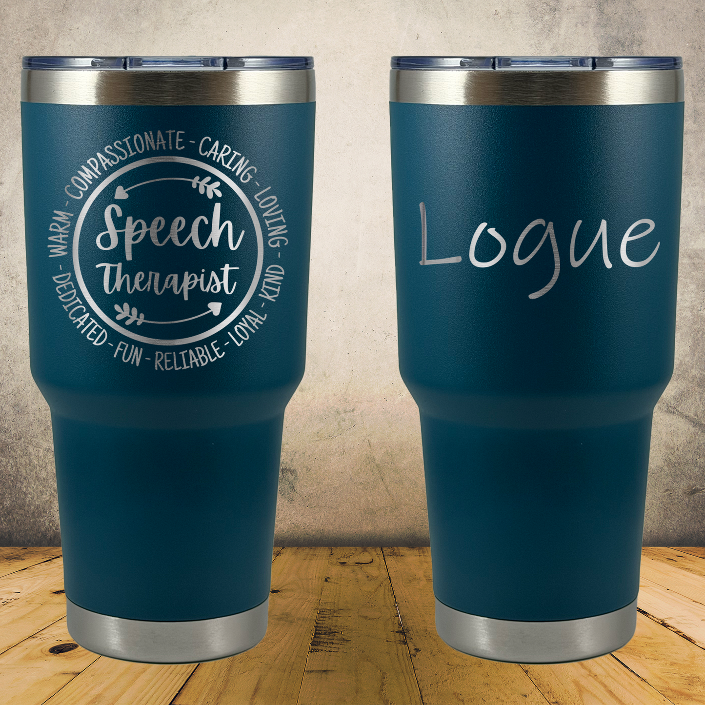 Personalized Speech Therapist Tumbler 30oz Custom Laser Engraved Cup