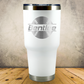 Personalized Baseball Split Monogram Travel Tumbler - Laser Engraved