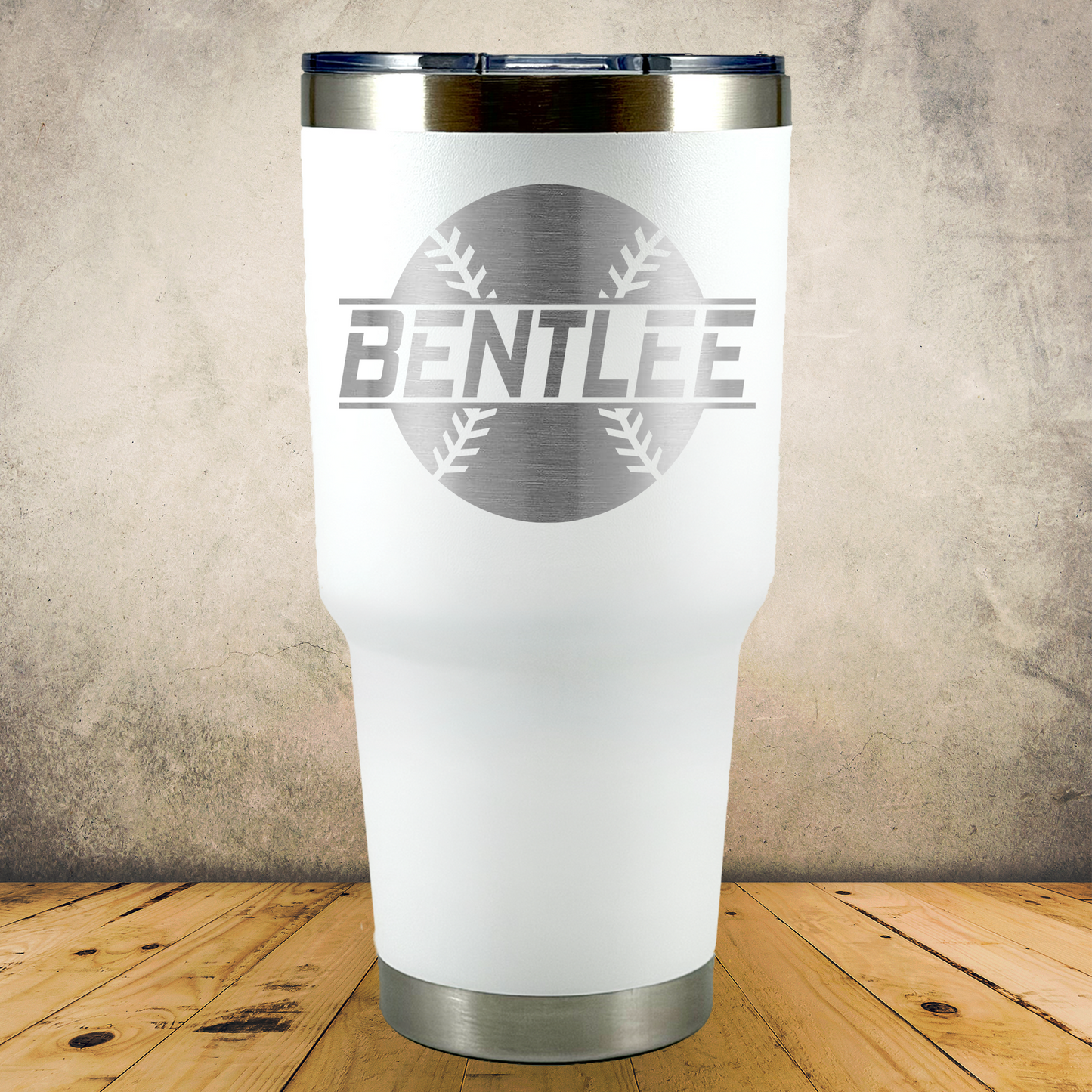 Personalized Baseball and Softball Tumbler 30oz Custom Laser Engraved Cup