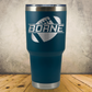 Personalized Football Tumbler 30oz Custom Laser Engraved Cup