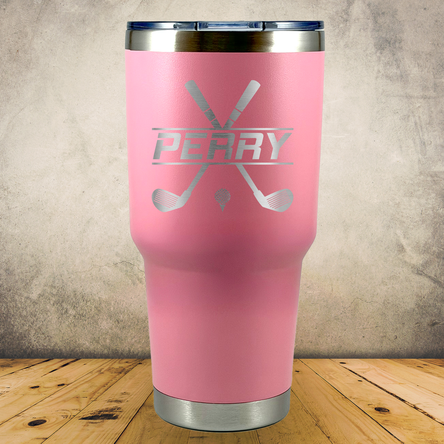 Personalized Golf Tumbler 30oz Custom Laser Engraved Cup
