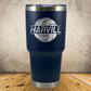 Personalized Volleyball Split Monogram Travel Tumbler - Laser Engraved