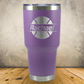 Personalized Tennis Split Monogram Travel Tumbler - Laser Engraved