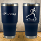 Personalized Laser Engraved Tumbler 30oz Track, Cross Country and Marathon Runner