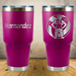 Personalized Laser Engraved Tumbler 30oz Female Volleyball Player Silhouette Gift for Players, Coaches & Fans