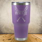Personalized Baseball and Softball Tumbler, Custom Laser Engraved 30oz Stainless Steel Cup