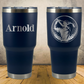 Personalized Laser Engraved Tumbler 30oz Male Golfer Silhouette in Golf Ball Gift for Players, Coaches & Fans