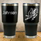 Personalized Hockey Tumbler 30oz Custom Laser Engraved Cup