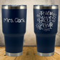 Personalized Laser Engraved Tumbler 30oz Teacher Appreciation or Back to School Gift