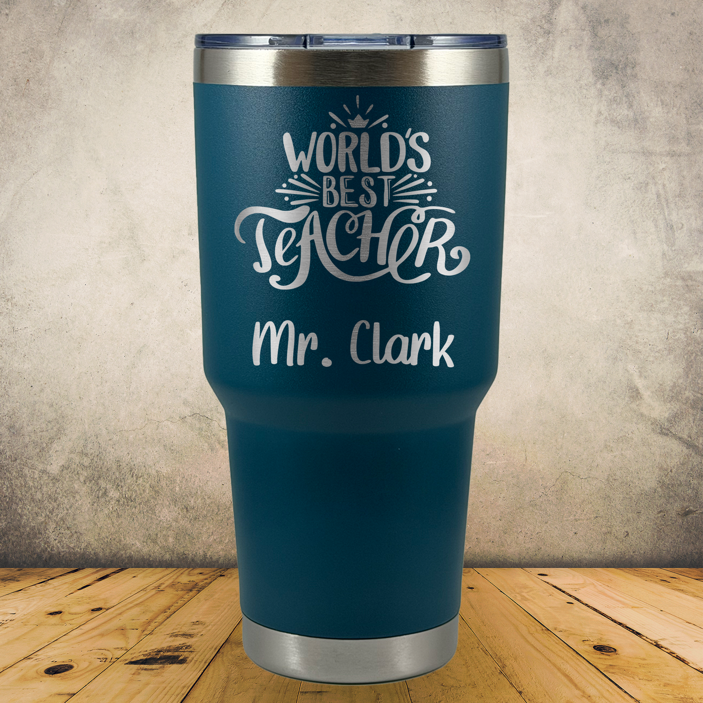Personalized Laser Engraved Tumbler 30oz Teacher Appreciation or Back to School Gift