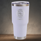 Personalized Firefighter Maltese Cross Travel Tumbler 30 oz - Laser Engraved