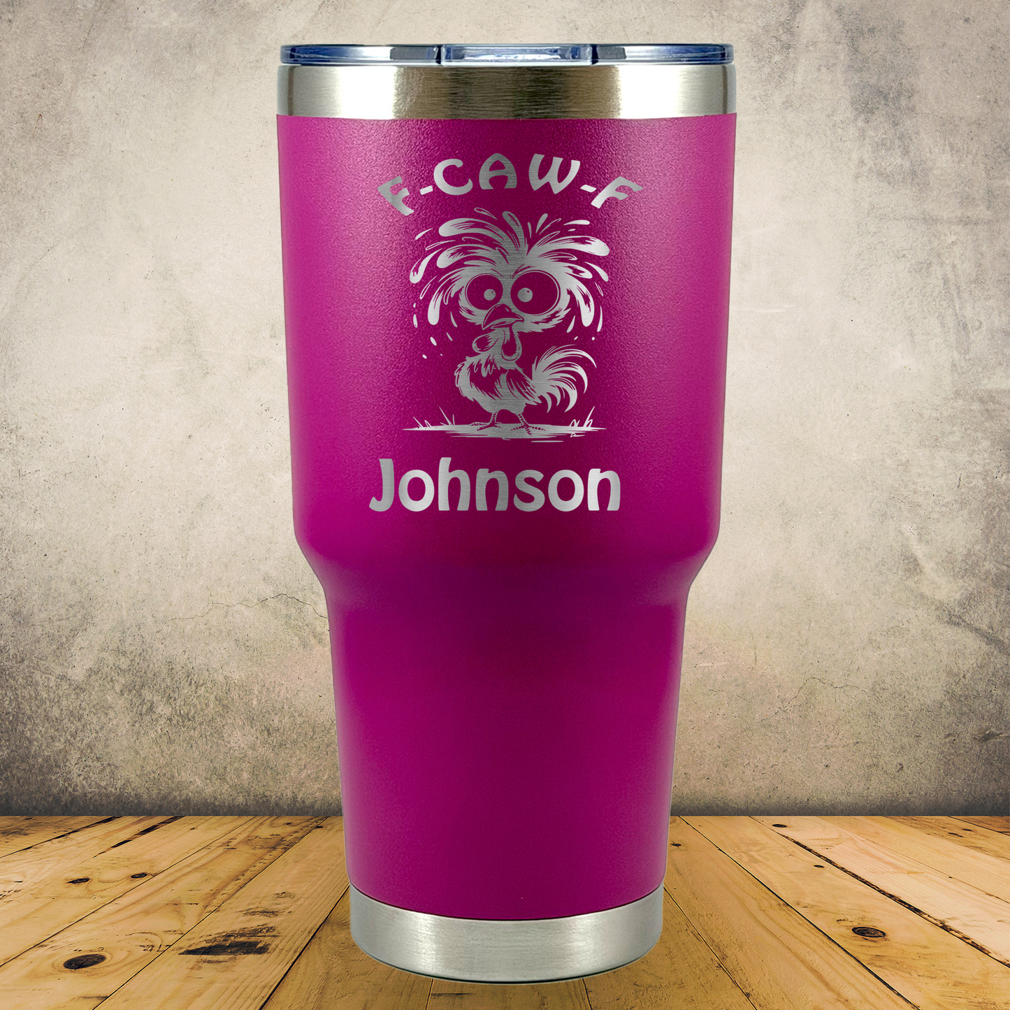 Personalized Laser Engraved Tumbler 30oz F-Caw-F