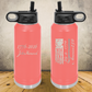 Personalized Laser Engraved Water Bottle 20/32oz 1776–2026 USA 250th Anniversary