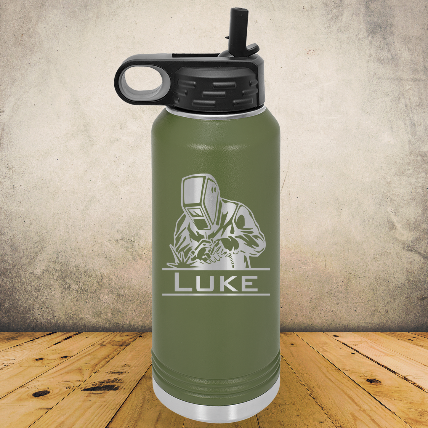 Personalized Laser Engraved Water Bottle 20/32oz for Welders, Fabricators & Metalworkers