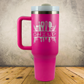 Personalized Chef Tumbler 40oz Custom Laser Engraved Cup w/Handle